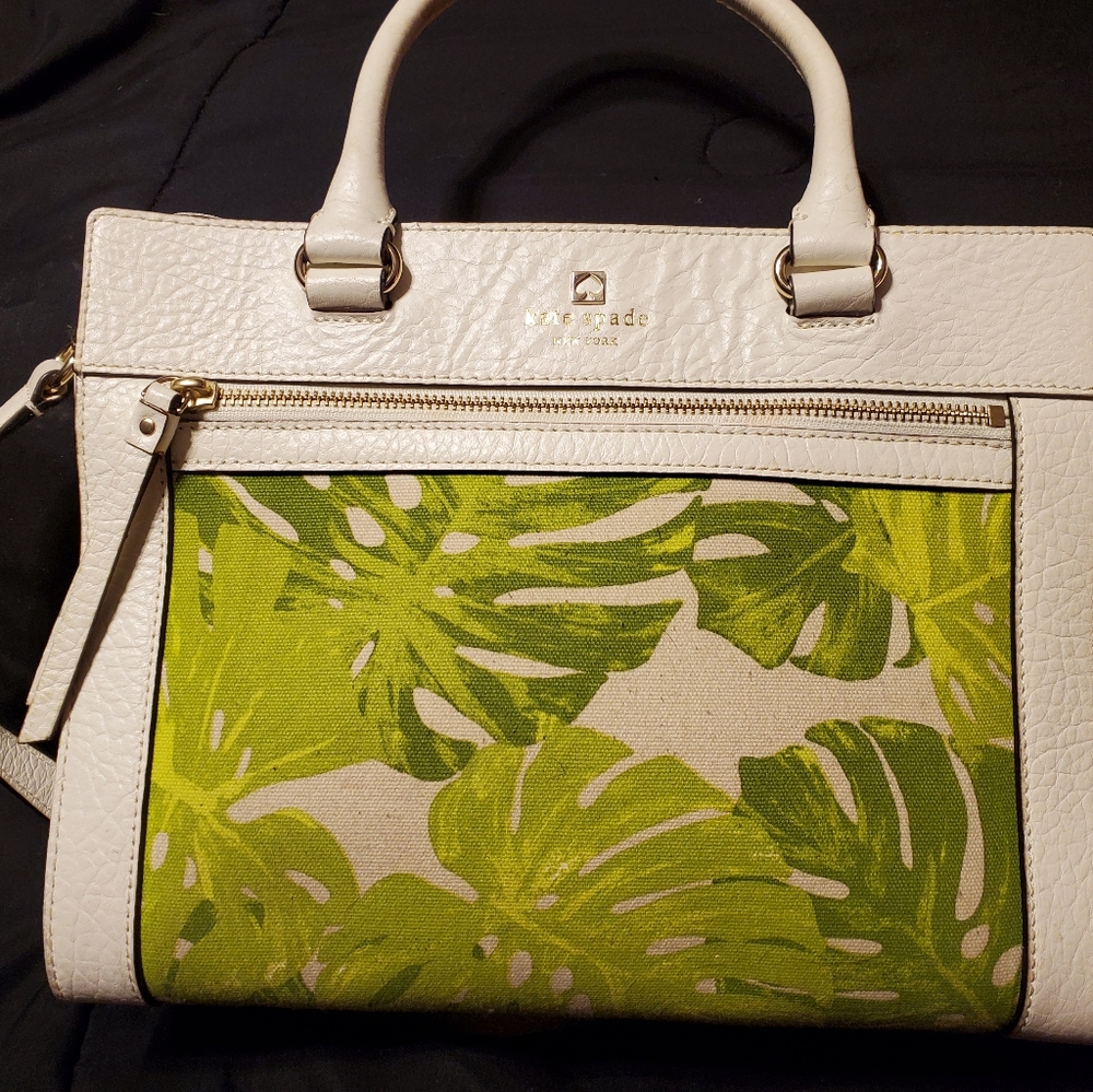Rare Kate Spade New York Palm Leaf Satchel